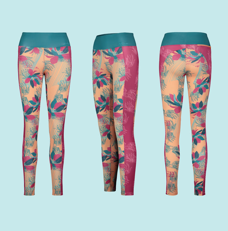 Mod Tropic Floral Leggings — Lava Girl Surf